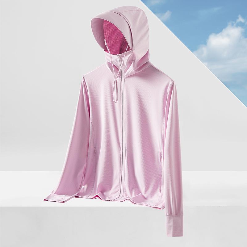 UPF50+ Ice Silk Sun Protection Jacket with Detachable Hood - Breathable Anti-UV Outerwear for Men and Women