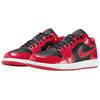 Кроссовки Air Jordan 1 Low Patent Varsity Red Black Унисекс Белый HV4089-006