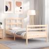 VidaXL Bed Frame with Headboard 90x200 Cm Solid Wood 3194816