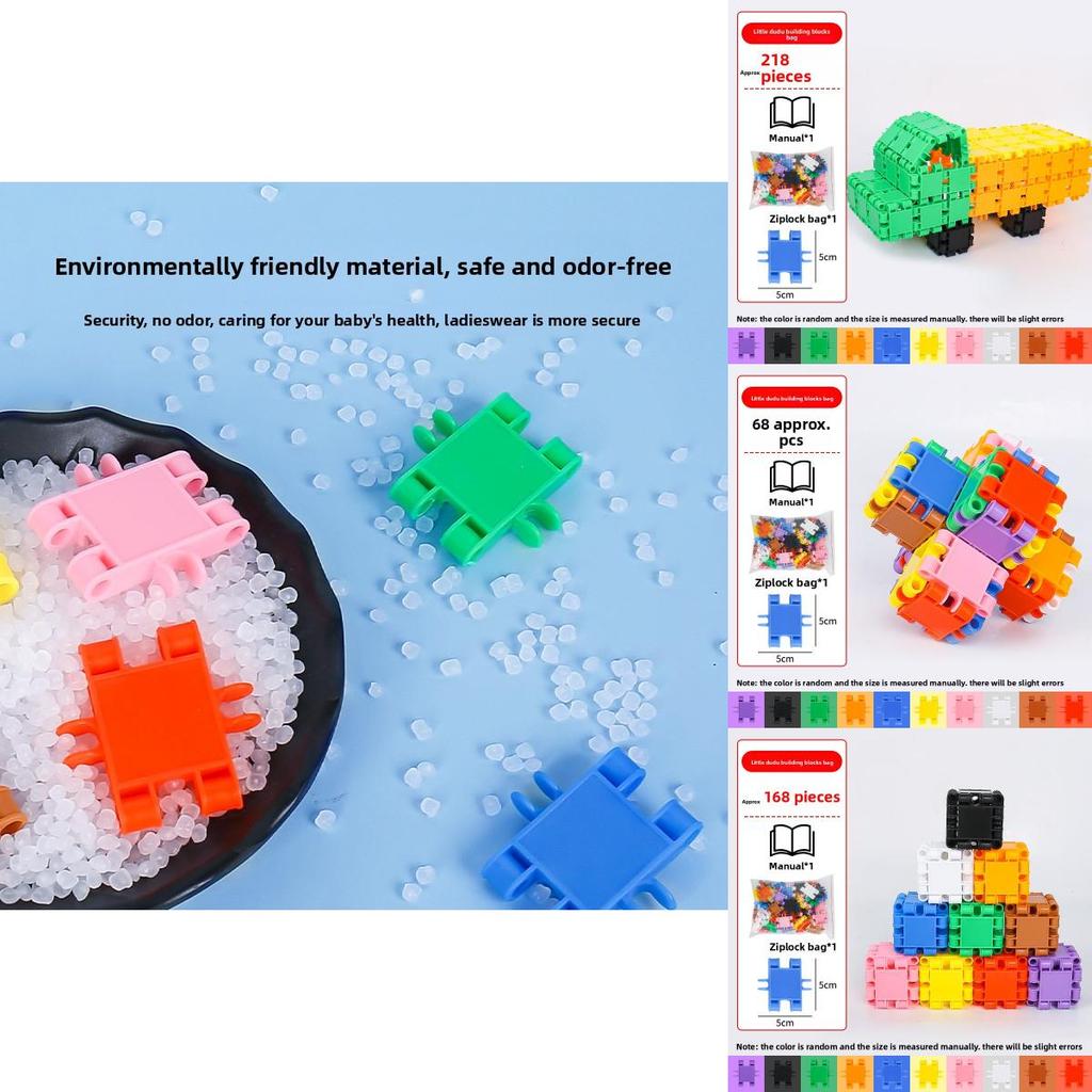 With Plastic Blocks For Toddler Learning And Development