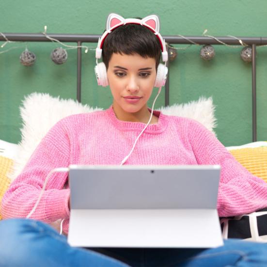 1 пара наушников с кошачьими ушками, милая универсальная Bluetooth-совместимая гарнитура, силиконовое украшение в виде котенка, аксессуары для наушников
