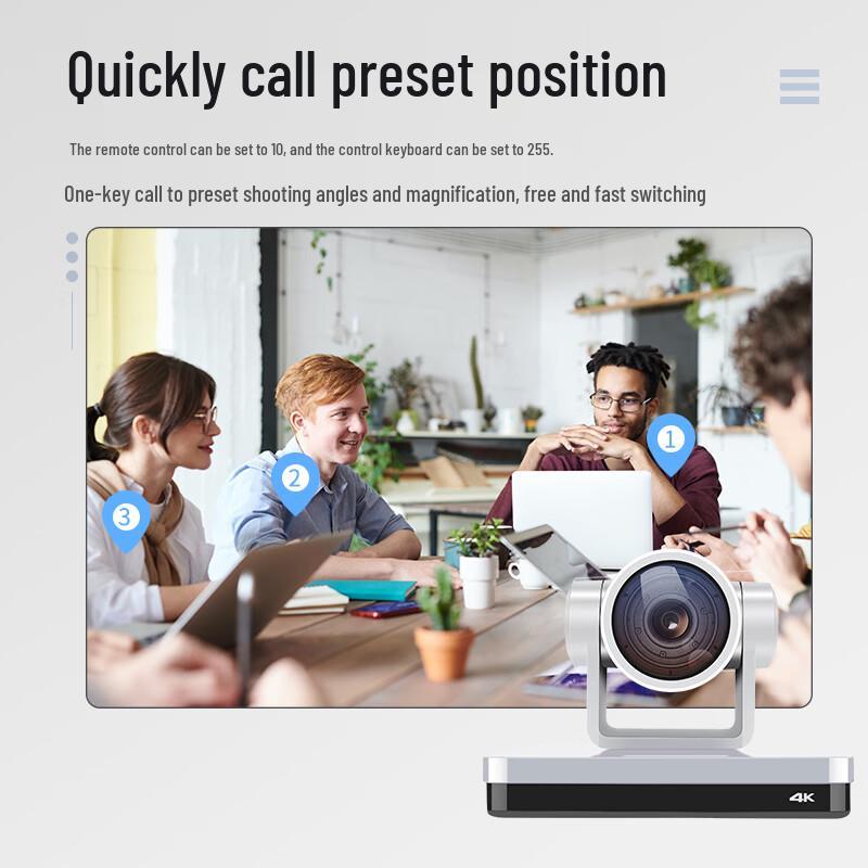 4K USB PTZ Video Conference Camera with 25x Optical Zoom (CN version)