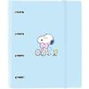 Classeur - SAFTA - SNOOPY LOVE - 4 Anneaux De 35 Cm - 100 Feuilles A4 - Couverture Rigide