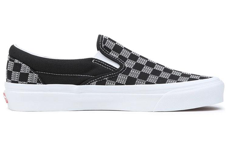 Кеды-слипоны Classic Vans 'Checker Check - Черный Белый' VN0A7Q58BLK