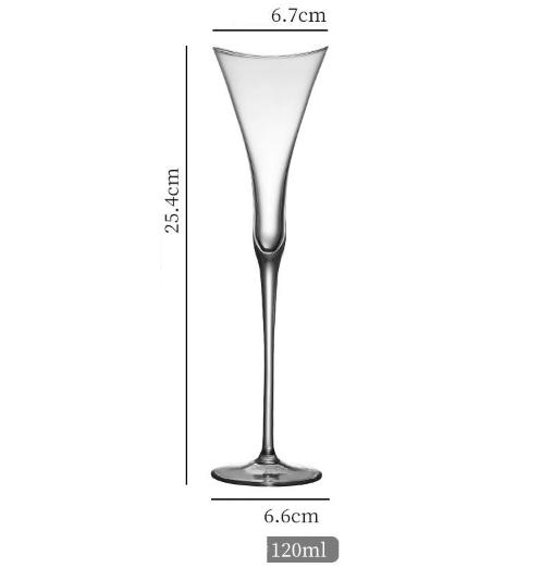 Crystal Champagne Glasses Sparkling Wine Goblets Cinched Waist Wide Mouth Creative High-value Champagne Glasses Cocktail Glasses
