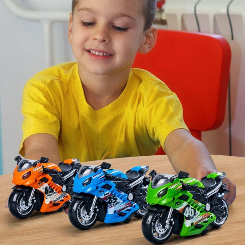 Lights Motorcycle Racing Toy Racing Car Model Mini Motorcycles Music Toy Children