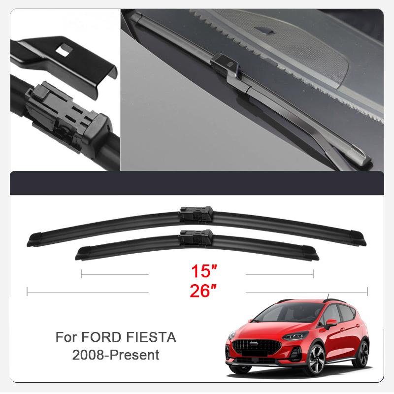 2PCS Car Blade Windshield Wiper For FORD BRONCO ECOSPORT ESCAPE EVEREST EXPLORER F-15 FIESTA MUSTANG MACH E RANGER TAURUS TERRITER