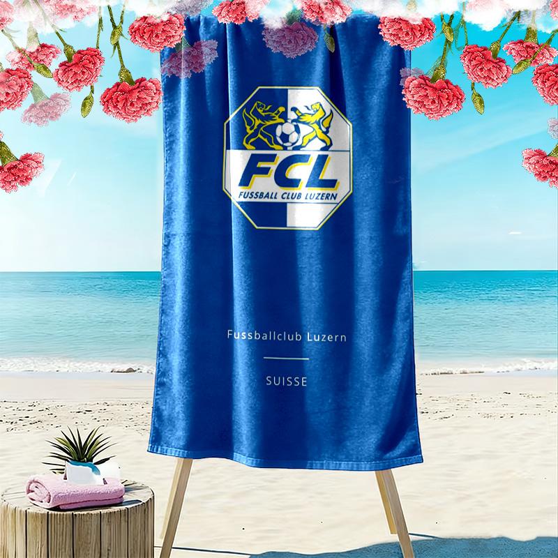 Luzern FC Print Beach Towel, Large Soft Quick Dry Towel for Beach Camping Swimming