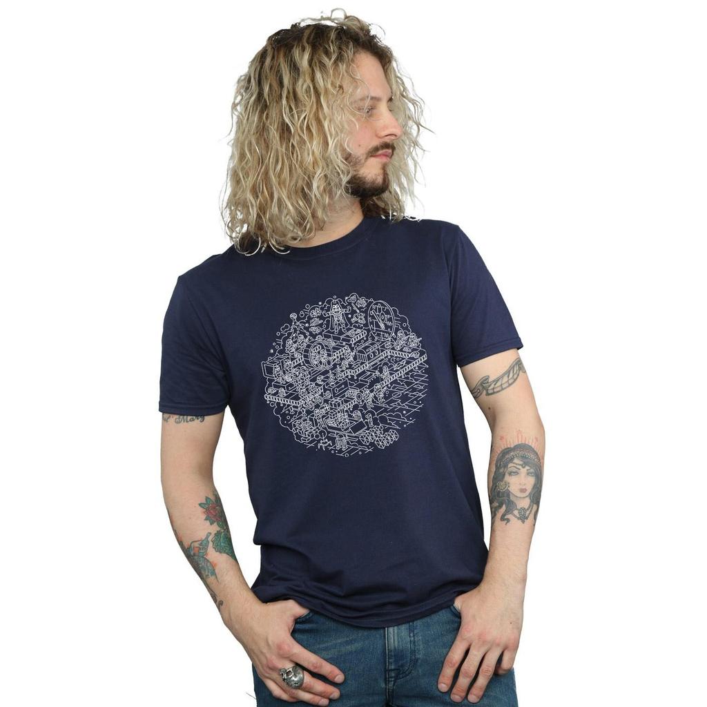 Star Wars Mens Christmas Death Star T-Shirt