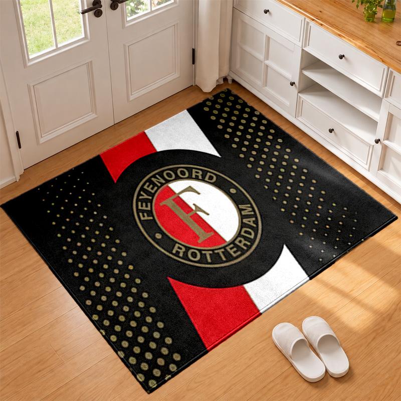 Feyenoord Rotterdam Carpet Door Mat for Living Room or Bedroom Protective Mat Under Chair Office Decoration Christmas Gift Birthday Present