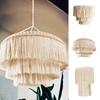 1PC Woven Tassel Tapestry Lampshade Home Bedroom Chandeliers Decorative Nordic Macrame Woven Tapestry Lampshade Luxury