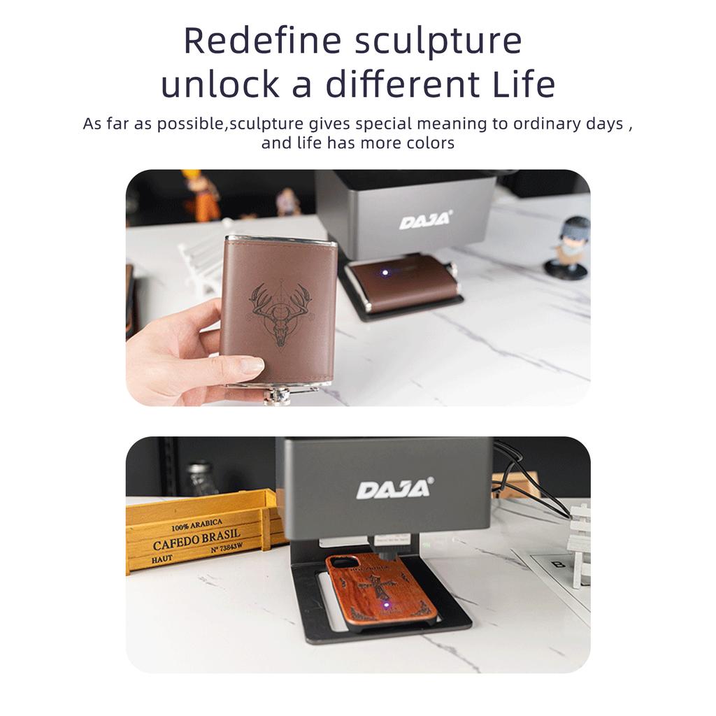 DAJA DJ6 лазерный гравер DIY маркировка портативный гравировальный станок для DIY ручной работы логотип марк принтер