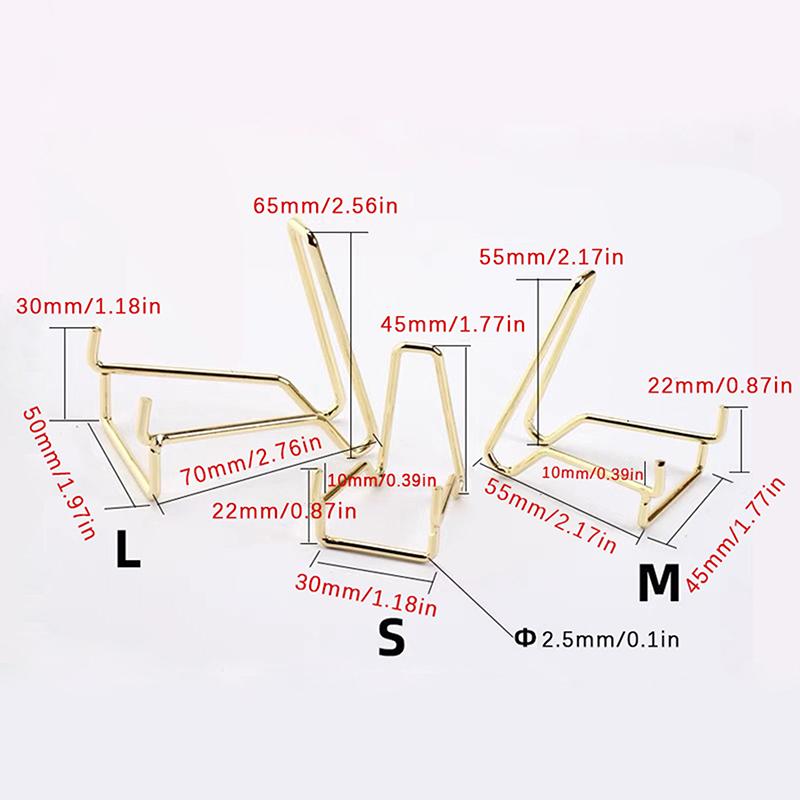 1 шт. Металлическая подставка-мольберт для демонстрации украшений, минералов, для домашнего декора, минералы, окаменелости, горные породы, жеоды, подставки-держатели