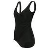 Womens One-piece Sexy V-neck Backless Bikini Summer Solid Vintage Beach Swimsuit Plus Size