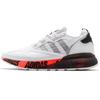 ZX 2K Boost Bold Logo Graphic — белые кроссовки унисекс Cloud-White Silver-Metallic Core-Black FX7030