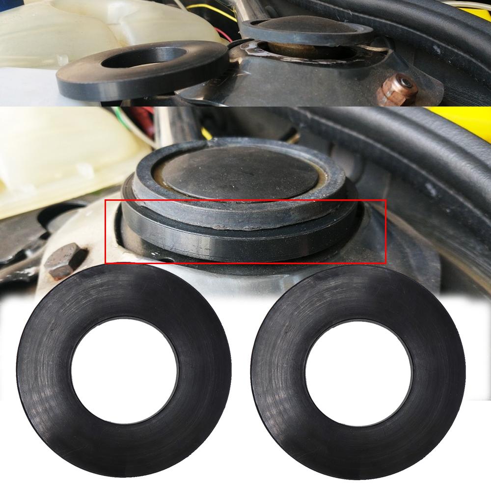 2X Universal Car Front Shock Absorber Tower Top Rubber Buffer Ring Bushing Bearing Washer Pad Protector Durable Reduce Noise