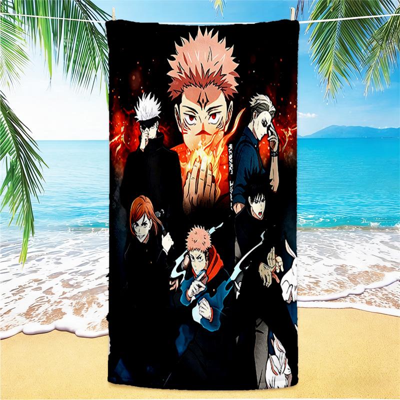 1pc Powerful Anime Heroes beach towel,quick drying absorbent beach towel,outdoor sports swimming beach towel,Soft and comfortable Y7221