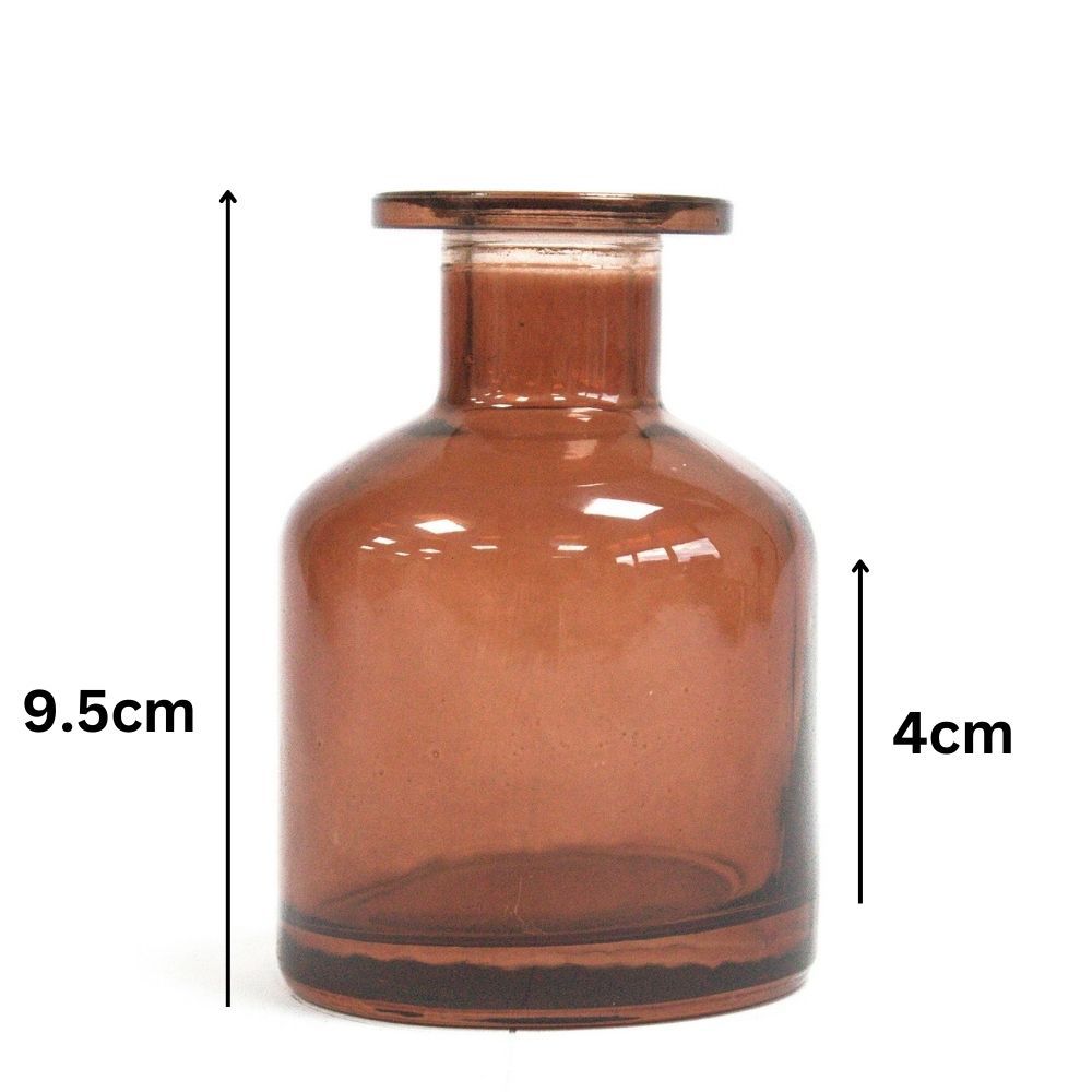 6x 140 ml Round Alchemist Reed Diffuser Bottle – Brown
