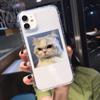 GYKZ Забавный чехол для телефона с изображением кошки, собаки, прозрачный чехол для iPhone 11 12 13 14 15 Pro MAX SE2022 XR X XS 7 8 Plus, мягкая силиконовая задняя крышка
