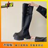 Knight Boots 2025 New Autumn Thin Retro Two Wear Small Knee High Thick-soled Boots Boots Women