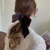 Милые бархатные резинки для волос с бантом во французском стиле, большие жгуты для волос, женские резинки для волос, аксессуары для волос