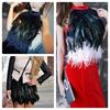 1 Meter Sewing Decoration Feathers Trim Ribbon Tassel Apparel Fabric  for Halloween