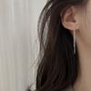 Новые серьги-цепочки для женщин в стиле Ins, минималистичный дизайн, темпераментные длинные серьги-гвоздики, модные универсальные серьги-цепочки с бахромой