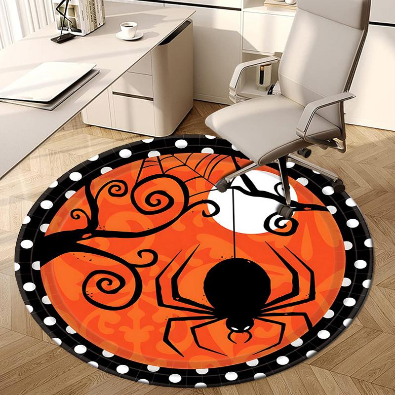 1pc Office Carpet Chair Mats Halloween Spider Web Perfect for Decorating Office Chairs, Living Rooms, Or Bedrooms.YDT008