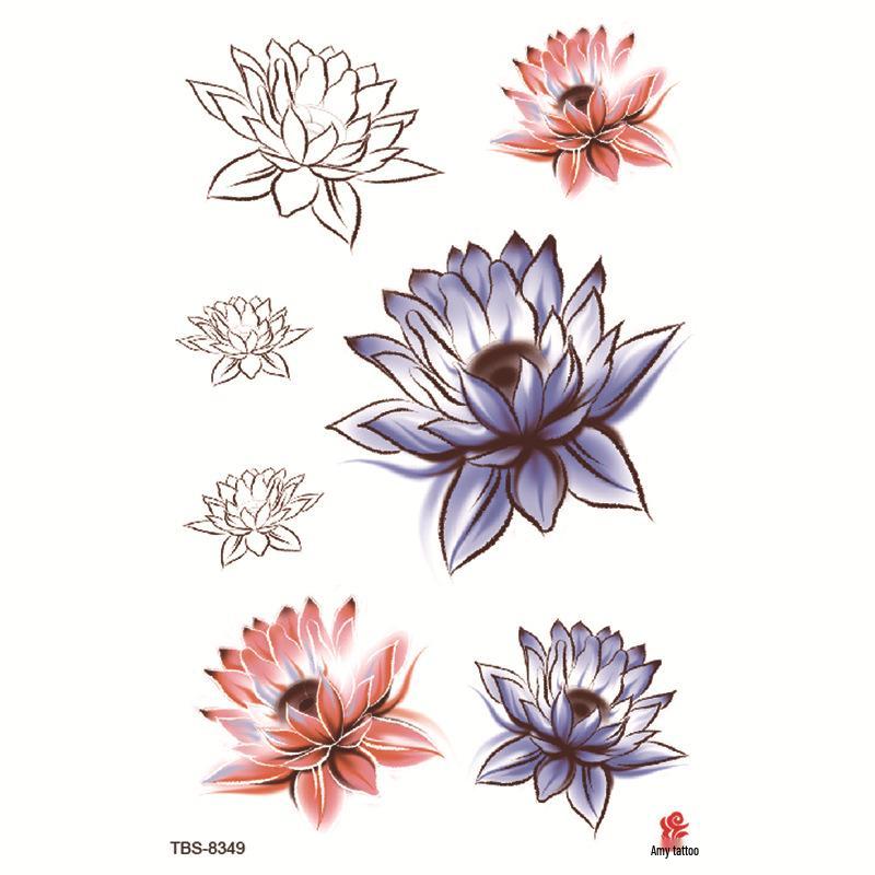 Набор маленьких водостойких тату-наклеек с тотемами и символами для предплечья