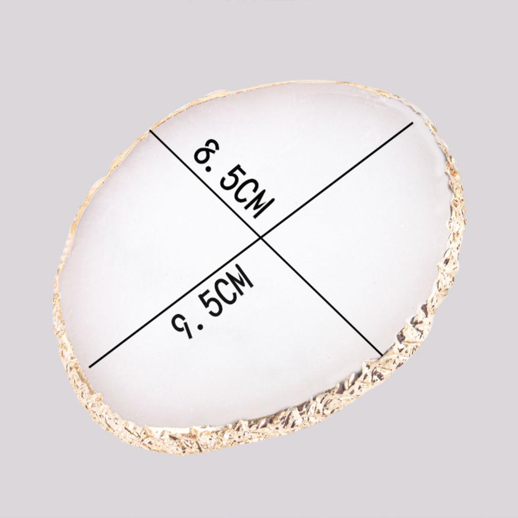 Irregular Multi Colour Resin Jewellery Tray Home Storage Desktop Clutter Ring Necklace Organis Nail Art Palette Randomly Send Co