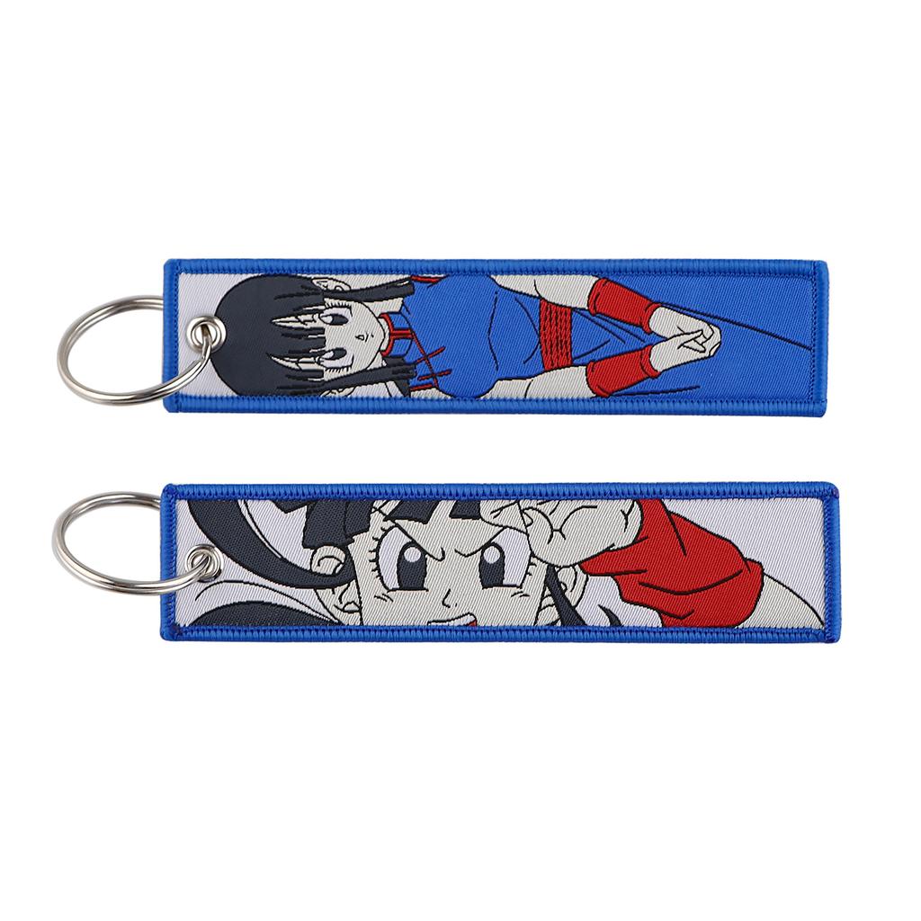 Cool Anime Key Tag Keychain Backpack Holder Goku Master Roshi Cartoon Anime Key Chain Bag Car Keyring Accessories Gifts