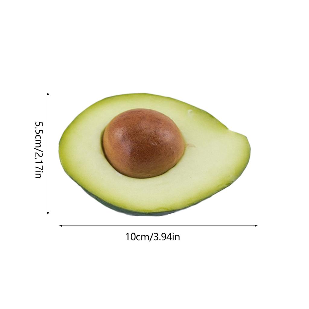 Artificial Avocado Realistic Avocado Artificial Fruit Fake Avocado Simulation Avocado Photography Props for Display