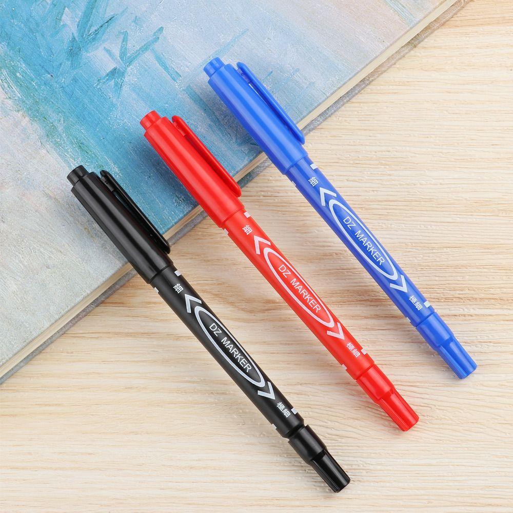 Искусство рисования быстросохнущие фирменные масляные водостойкие ручки с двойной головкой перманентный маркер ручка с двойным наконечником