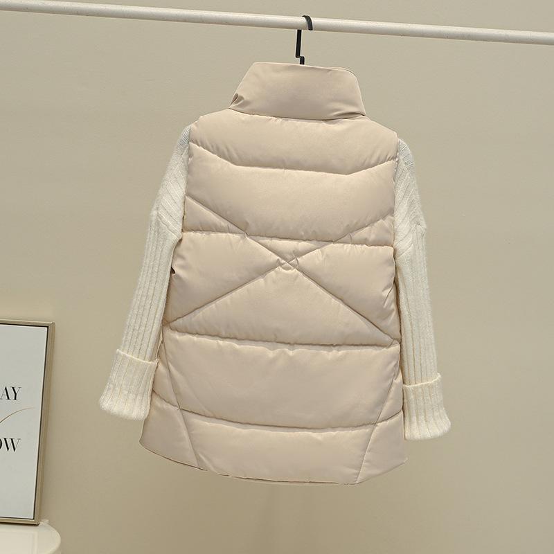 Waistcoat Women Vest Women Down Cotton Vest Women's Winter Thickened Jacket Autumn and Winter