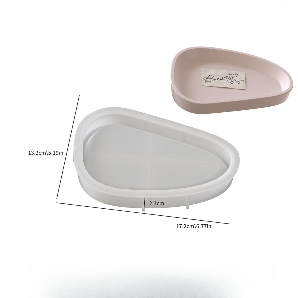 Сделай сам форма из смолы, форма для гипса для ароматерапии, цементный поднос для хранения, круглый, треугольный, поднос для украшений, силиконовая форма