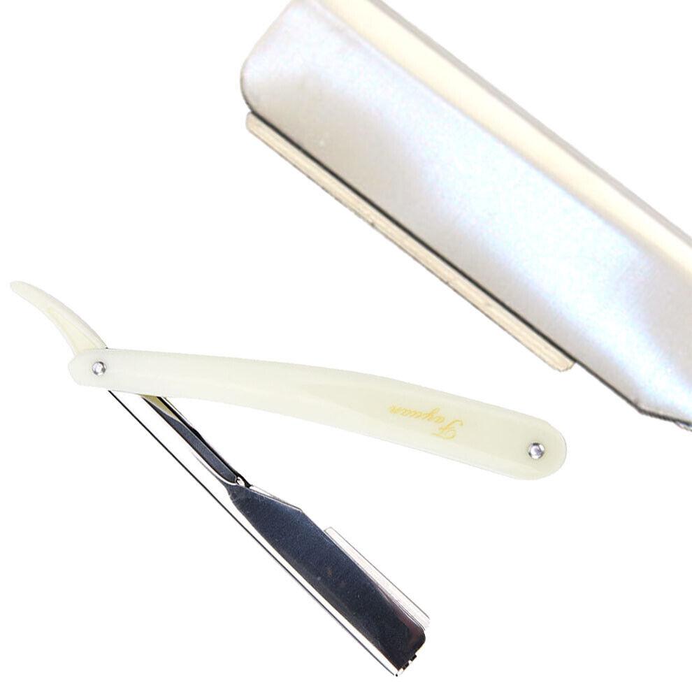 Парикмахерская бритва с прямым лезвием из нержавеющей стали, складной нож для бритья, мужской складной нож для бритья