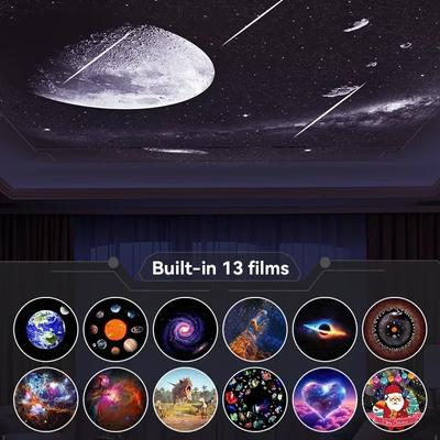 13 в 1 светодиодный проектор Star River Night Light Starry Sky Ambient Light Home Bedroom Lamp Декоративная ночник-лампа в подарок для детей