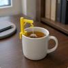 8PCS Plastic Tower Crane Tea Bag Holder Funny Tea Bag Hook Novelty Tea Bag Fixing Clip  Office