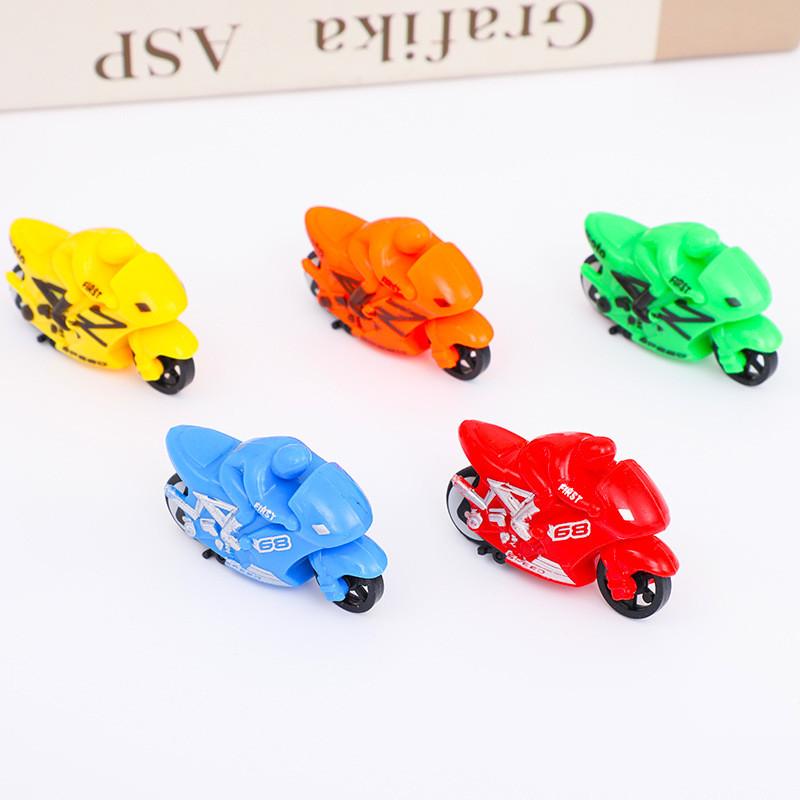 Пластиковая инерционная детская игрушка-мотоцикл для творческой игры, украшение, подарок
