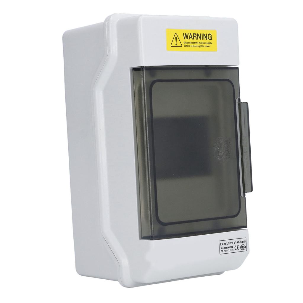 Распределительная коробка Водонепроницаемый 4-ходовой пластиковый распределительный корпус Прозрачная крышка Крепление на DIN-рейку