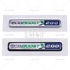 3D ABS Ecoboost 180 200 245 4WD Задний Багажник Крыло Клейкая Наклейка Задняя Дверь Смещение Декоративный Эмблема для Ford
