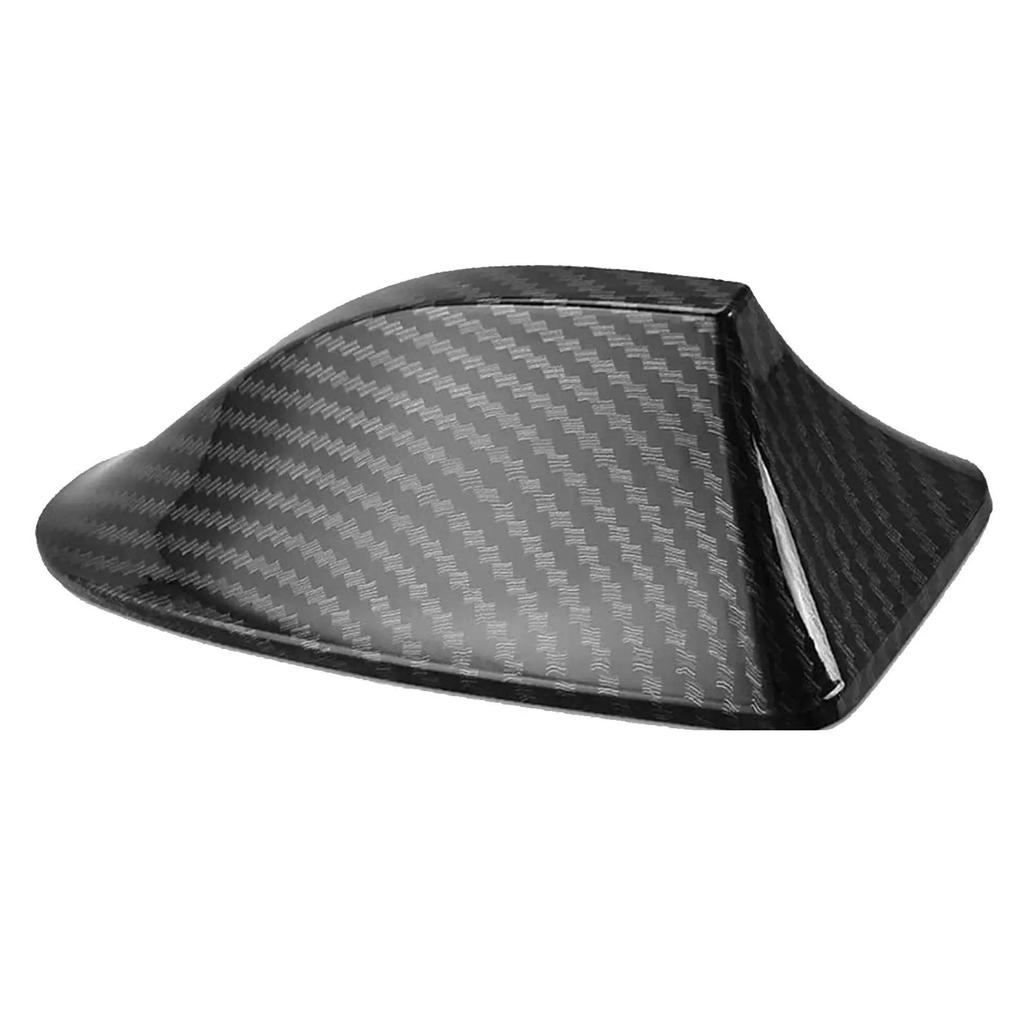 Car Radio Shark Fin Car Shark Antenna Cover Sticker Carbon Antenna Am Base Aerial Signal Fm Style Roof Amplifier Fiber F6t5