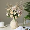 Artificial Flower Bouquet Realistic Fake Silk Flower Wedding Home Office Table Centerpiece Faux Floral Plants Flower Arrangement Decoration