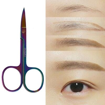 Горячая Радуга Schaar Wenkbrauw Маникюр Kleurrijke Schaar Резак для ногтей Инструмент для изготовления ногтей Vrouw Lady DIY Mankeup Mode Apparatuur