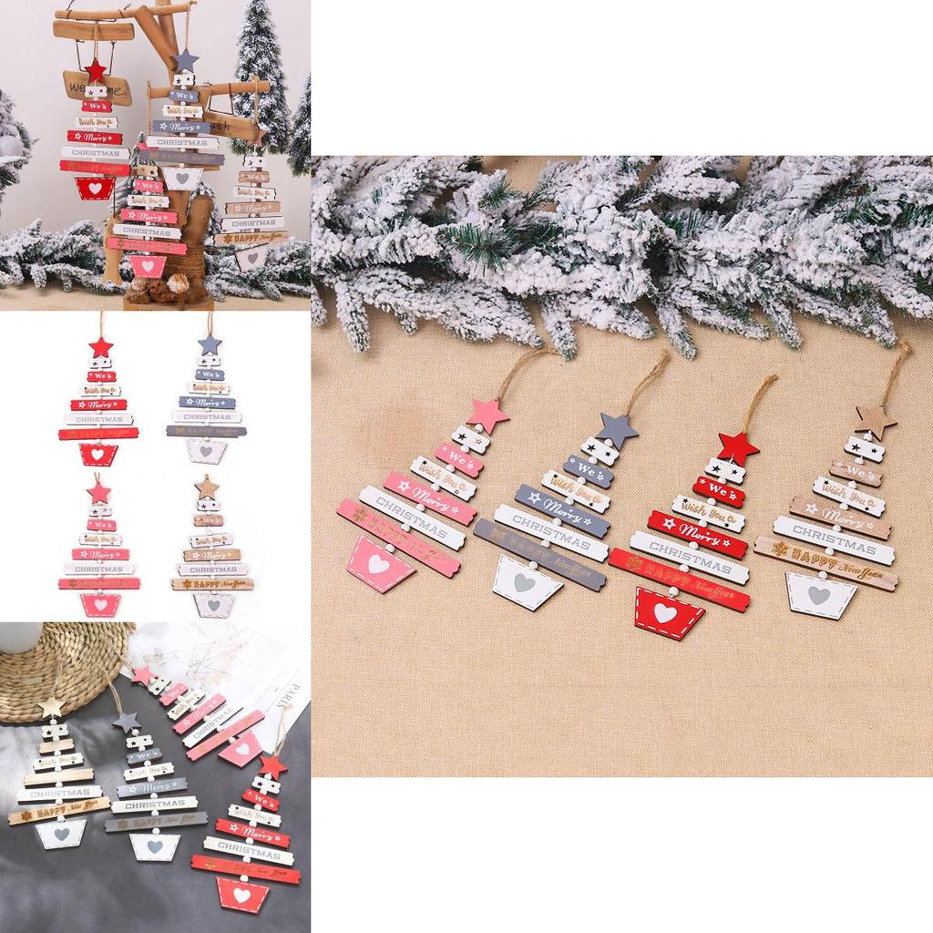 Decorative Wooden Christmas Pendants For Tree And Home Party Enjoyment