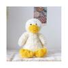 Cute Duck Stuffed Animals, Soft White Duck Plush Pillows Kawaii Hugging Squishy Duck Plushie Toys Gifts for Kids Christmas Valentine's Day