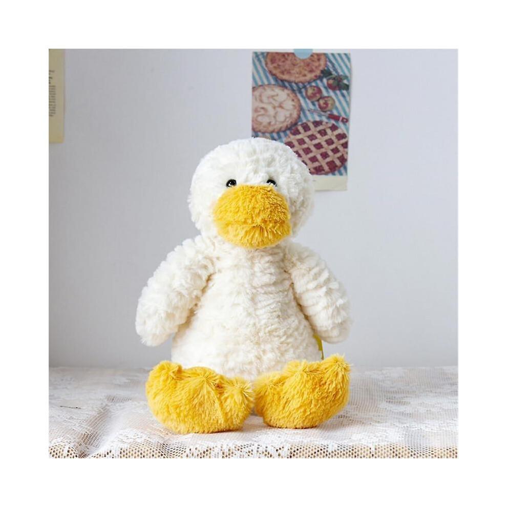 Cute Duck Stuffed Animals, Soft White Duck Plush Pillows Kawaii Hugging Squishy Duck Plushie Toys Gifts for Kids Christmas Valentine's Day