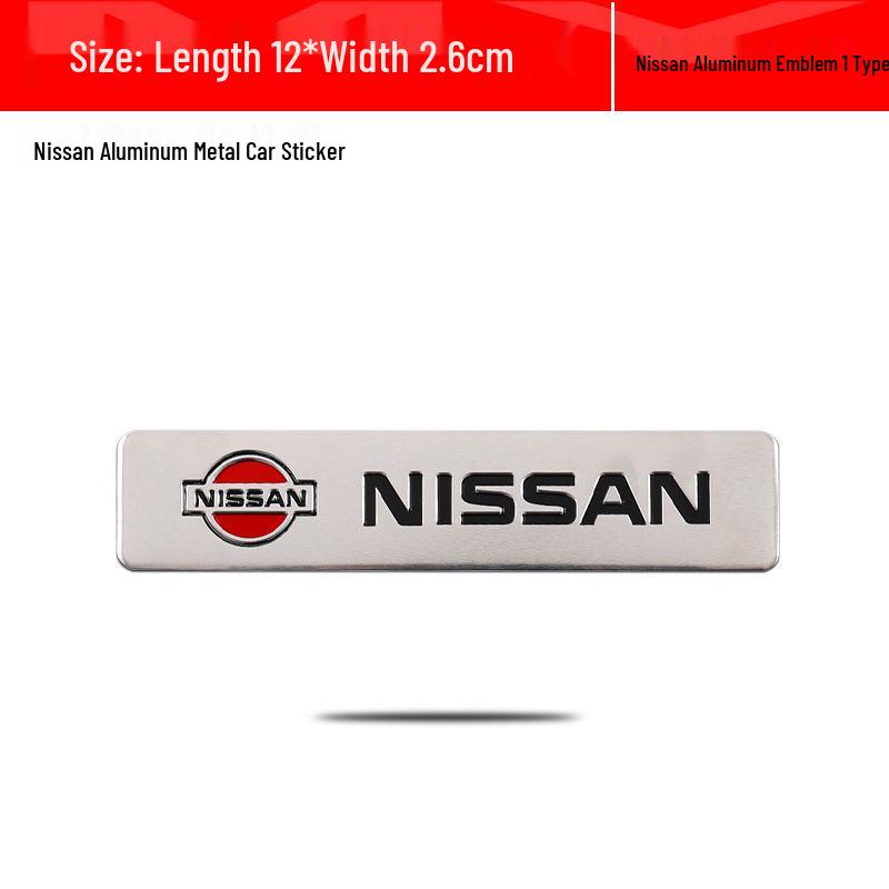 Алюминиевая автомобильная наклейка Nissan Sylphy, Qashqai, Teana, X-Trail, Kicks Nismo