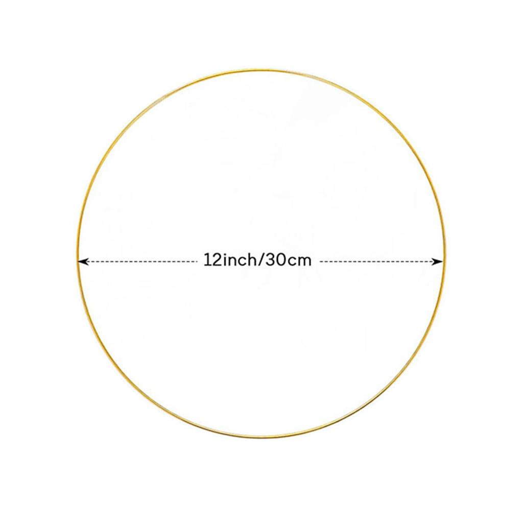 Floral Wreath Frame for Wedding Wreath Iron Ring Hoop Wreath Ring for Handmade Crafts Door Wall Mounted Wreath Accessory