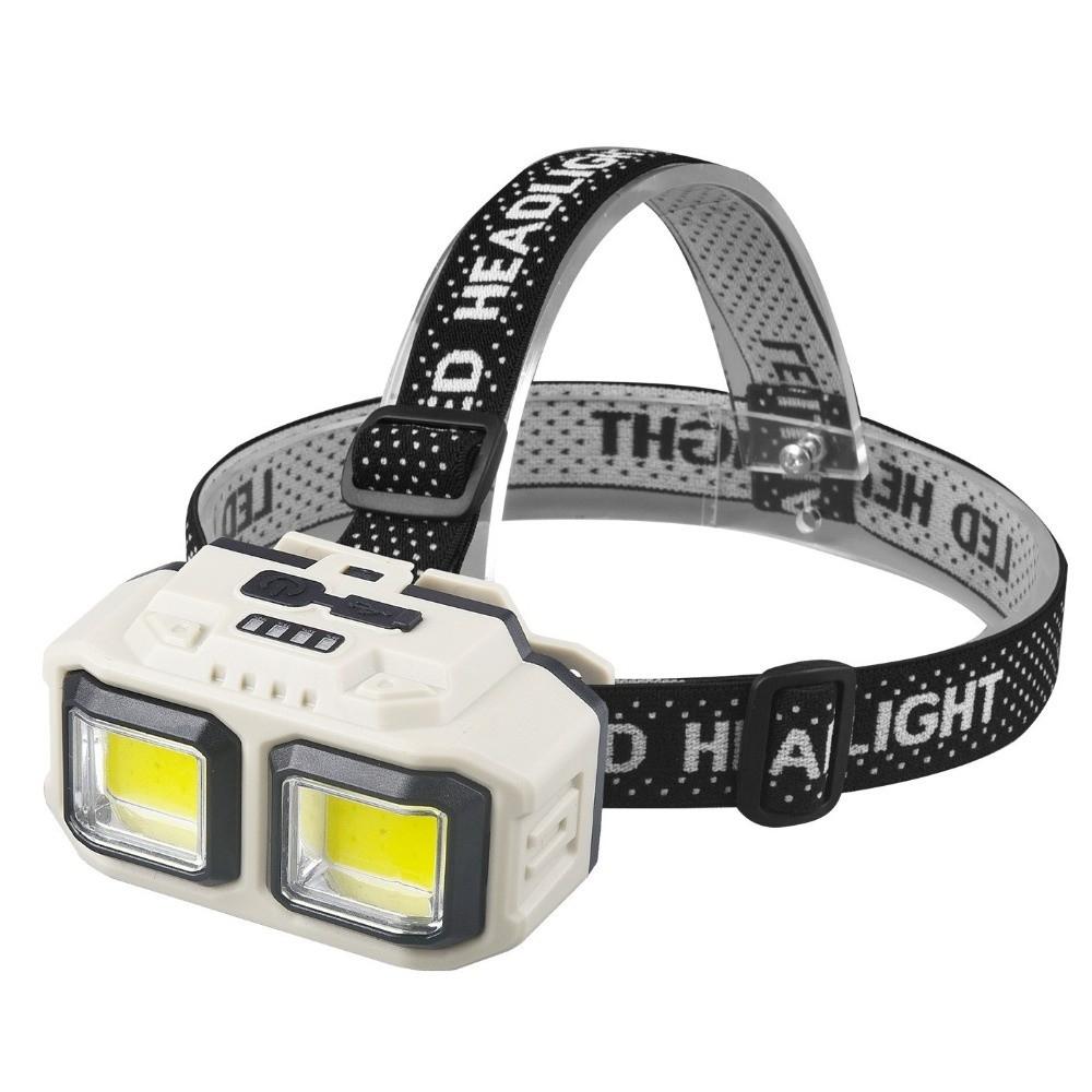 Новый налобный фонарь HX-816 COB LED, водонепроницаемый, перезаряжаемый от USB, мощный, 4 уровня яркости, налобный фонарь, для кемпинга